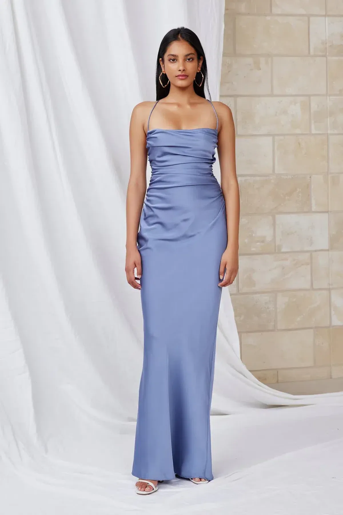 Lexi Scarlet Dress Stone Blue Size 12 - Image 1