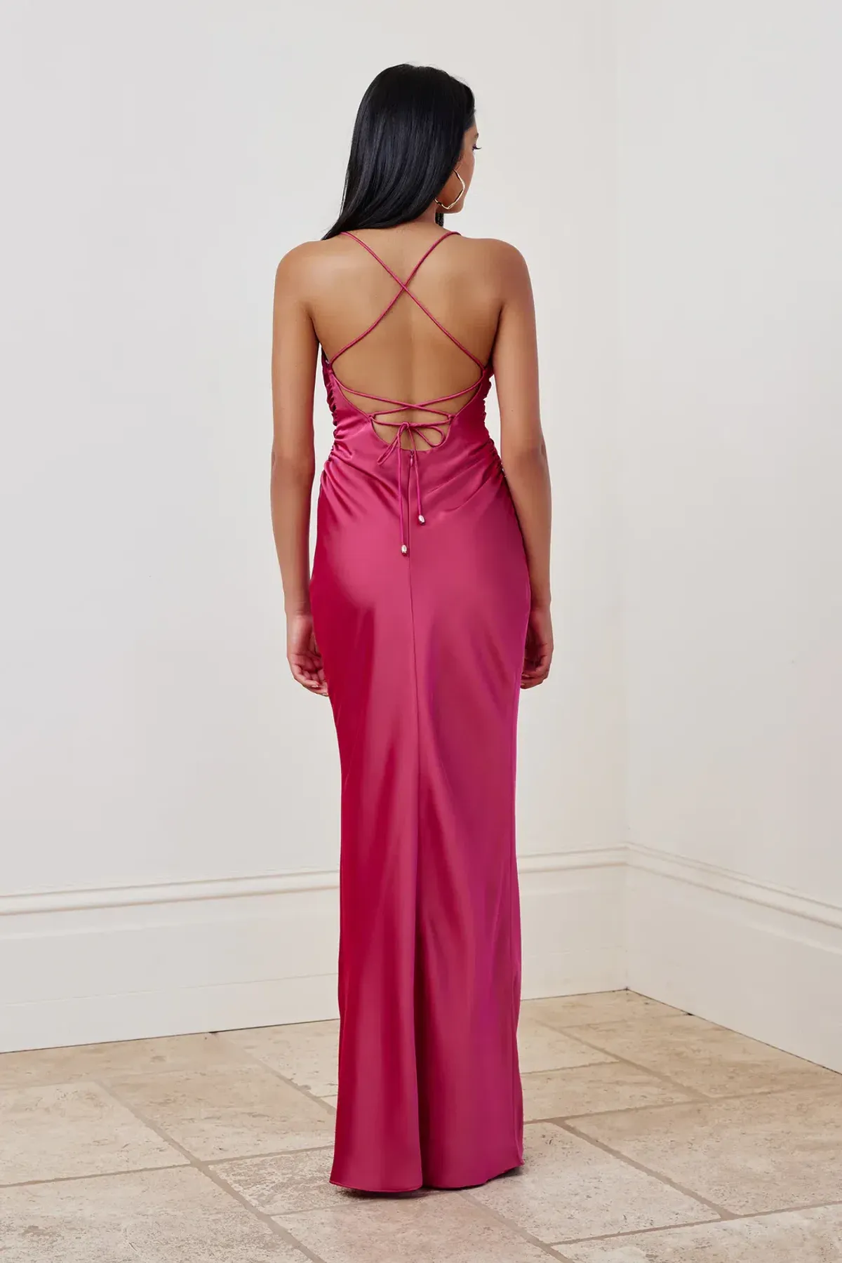 Lexi Scarlet Dress Fuchsia Size 8 - Image 3