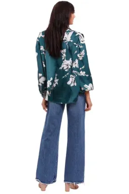 Aje Efflorescent Blouse in Green Size 10 for rent on The Volte - image 3