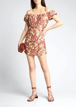 Sir The Label Valetta Off Shoulder Mini Dress Floral Size 3 / AU 12 for rent on The Volte - image 1