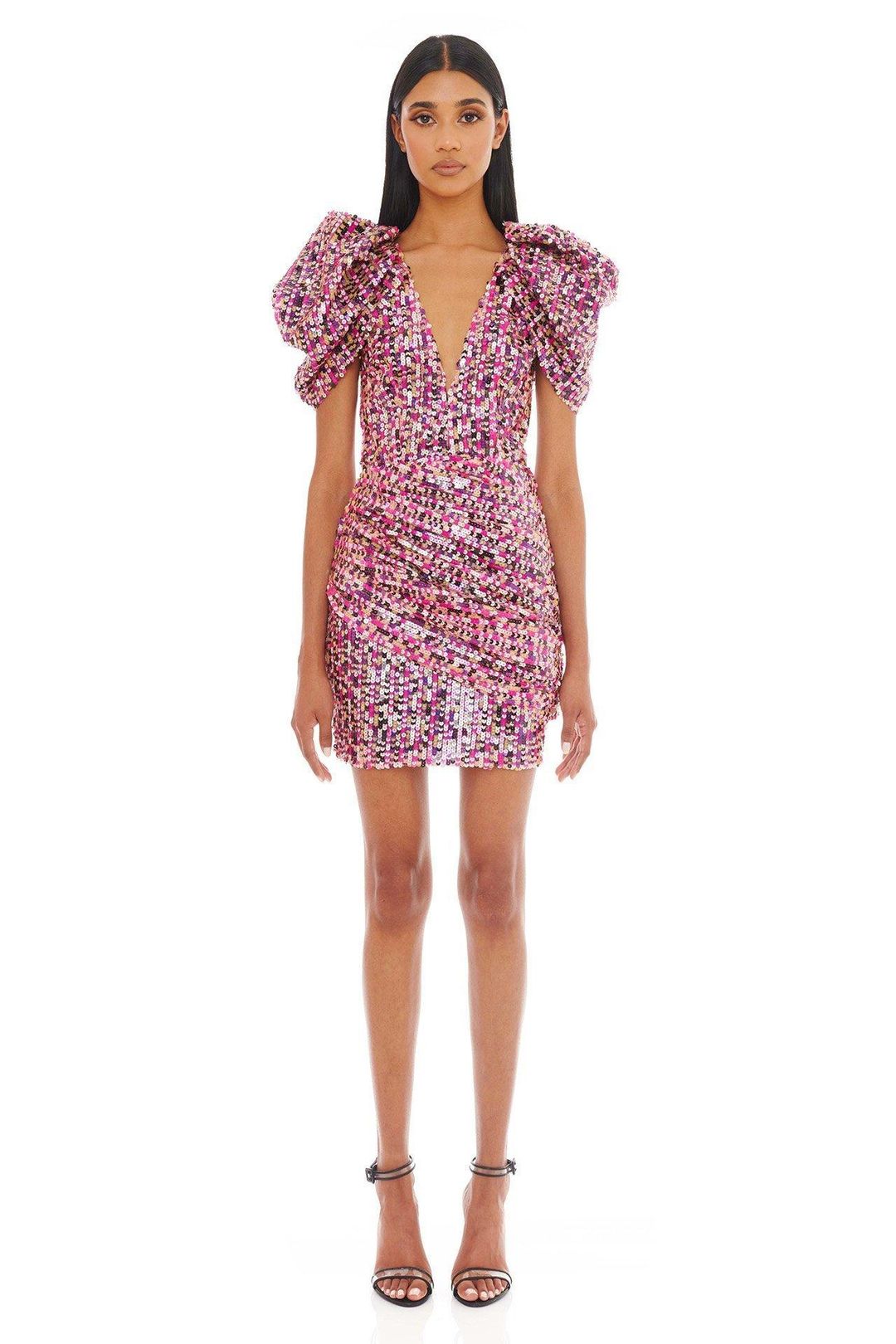 Eliya The Label Marnie Mini Dress Pink Size 10 for rent on The Volte - main image
