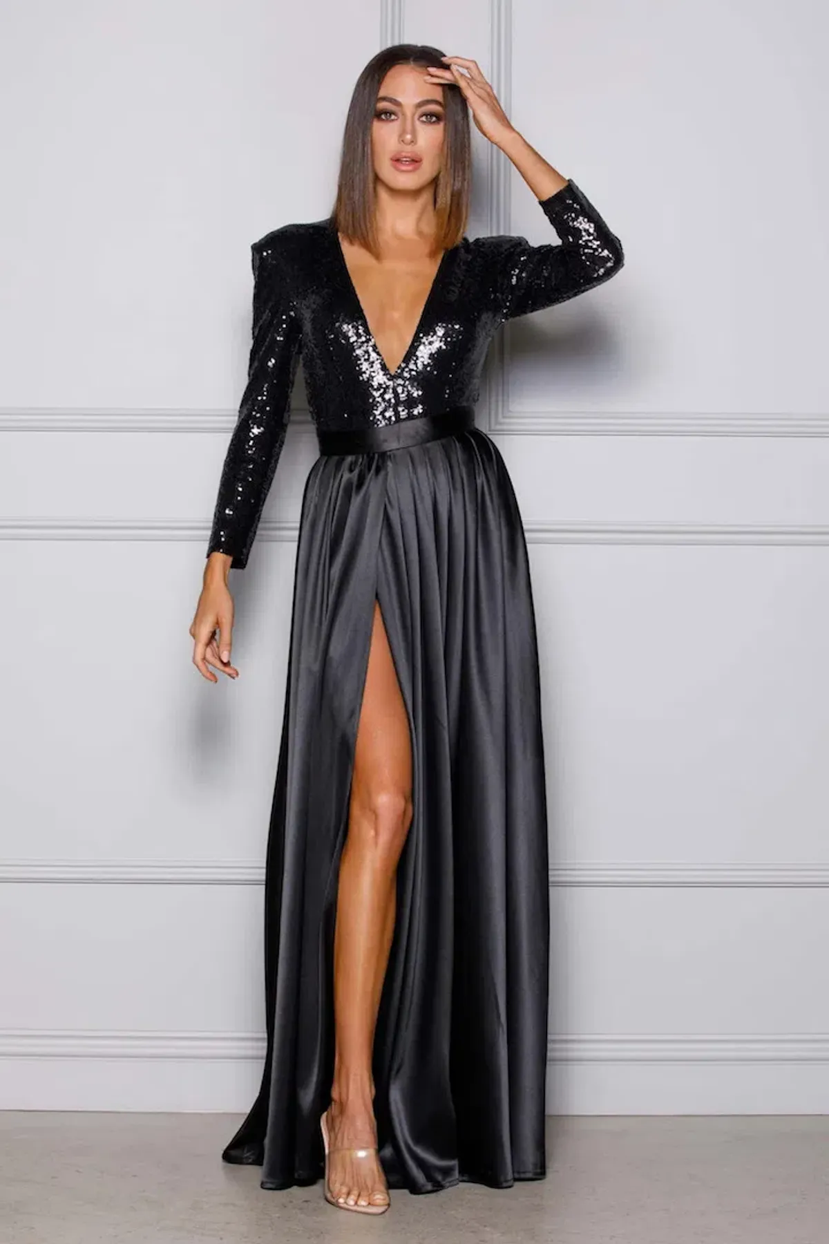 Elle Zeitoune Maxi Jimena Two-Piece Set Black Size 8 - Image 1