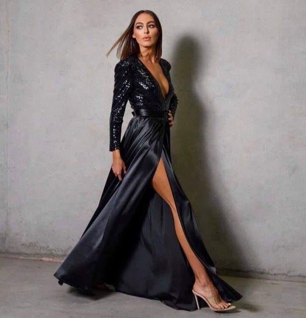 Elle Zeitoune Maxi Jimena Two-Piece Set Black Size 8 - Image 4