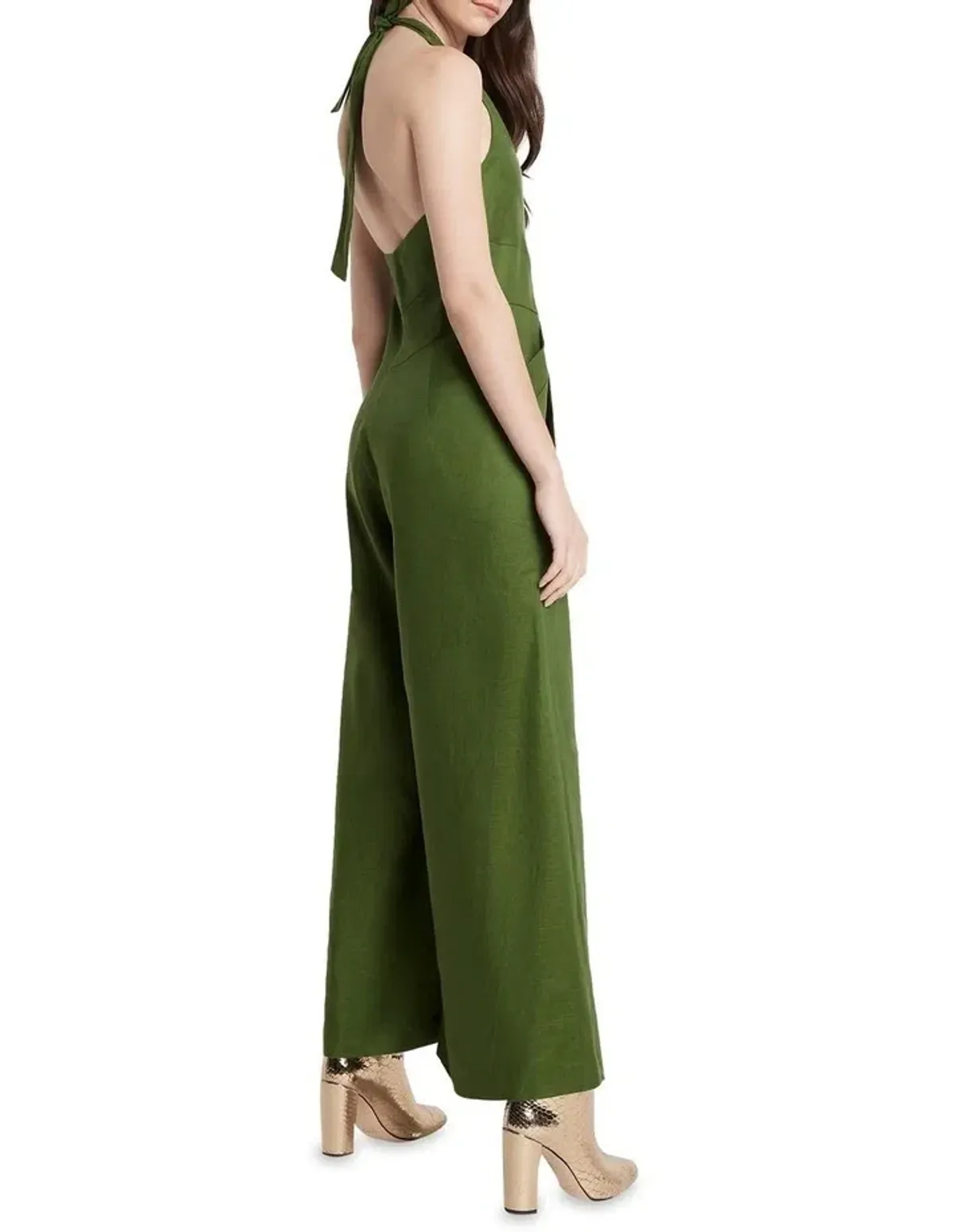 Sass & Bide Ever True Halter Neck Jumpsuit Pine Size 14 - Image 2