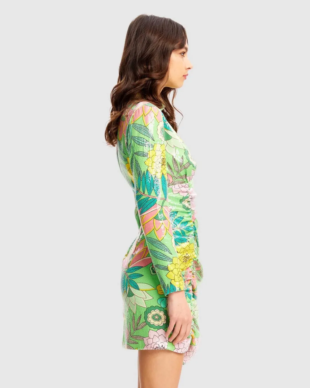 Alice McCall All That Glitters Mini Dress Green/Multi Size 12 for rent on The Volte - main image