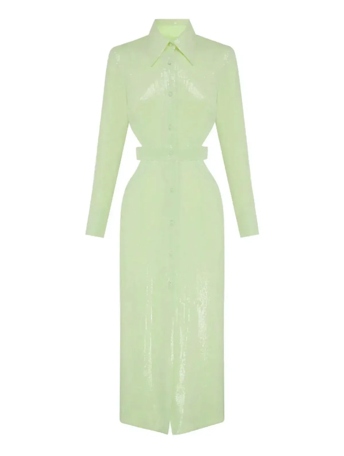 Alice McCall Night SkyMidi Trench Dress Green Size 12 - Image 4