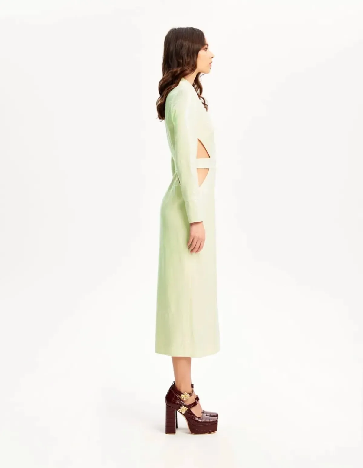 Alice McCall Night SkyMidi Trench Dress Green Size 12 - Image 3
