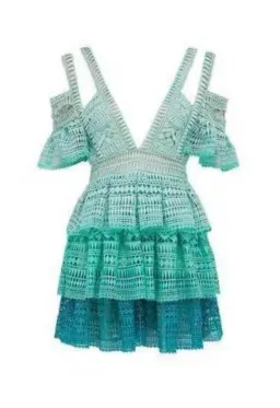 Thurley Wind Chimes Dress Ombre Green Mint Size 8 for rent on The Volte - image 2