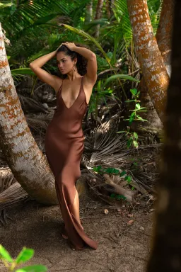 Rat & Boa Cocoa Dress Brown Size AU 8 for rent on The Volte - image 2