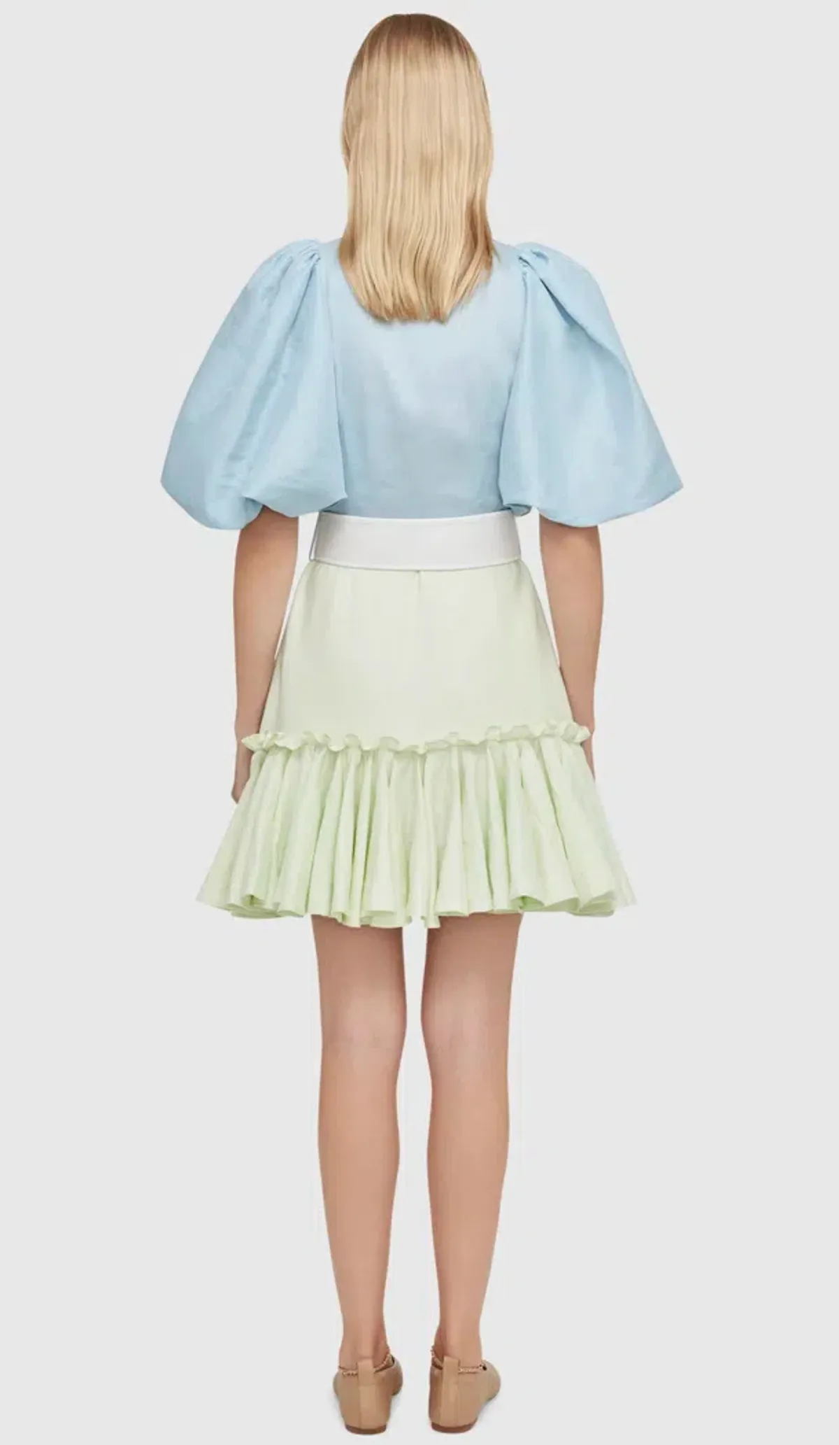 Leo Lin Cambridge Mini Dress Air Multi-colored Size AU 10 - Image 2