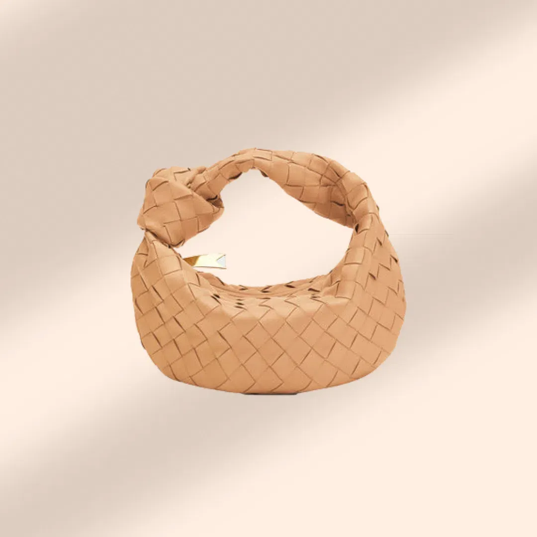 Bottega Veneta Mini Jodie in Almond for rent on The Volte - main image