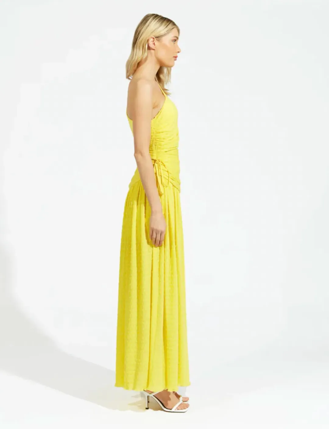 Alice McCall Lolita Maxi Dress Mango Yellow Size AU 10 for rent on The Volte - main image