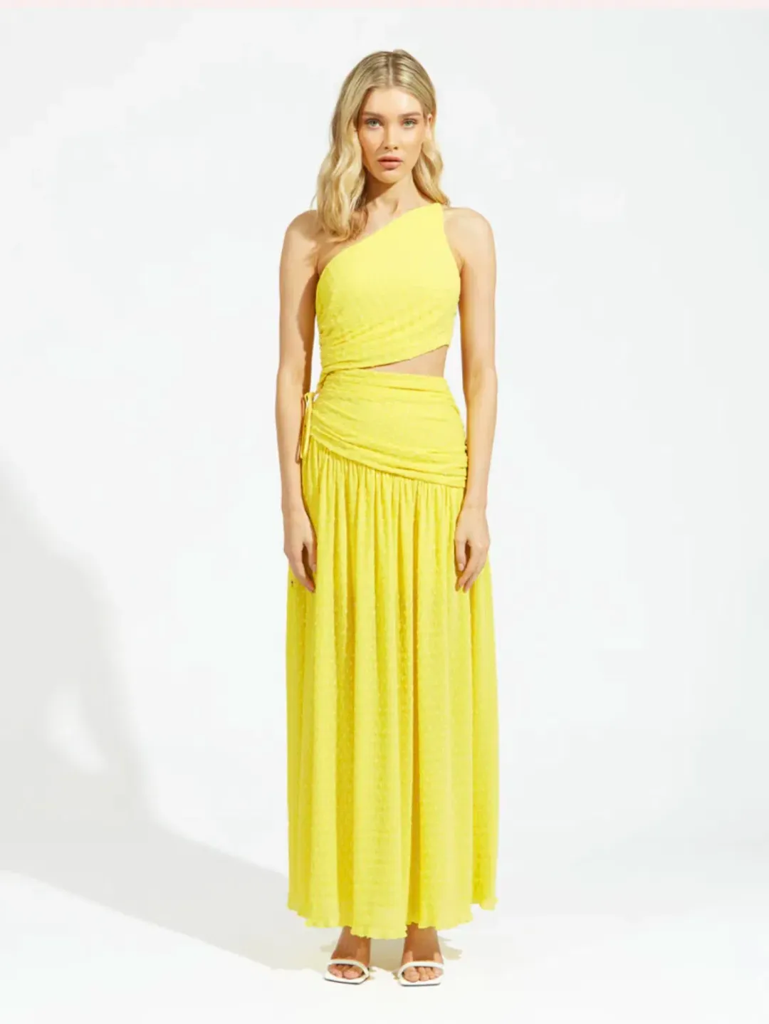 Alice McCall Lolita Maxi Dress Mango Yellow Size AU 10 for rent on The Volte - main image