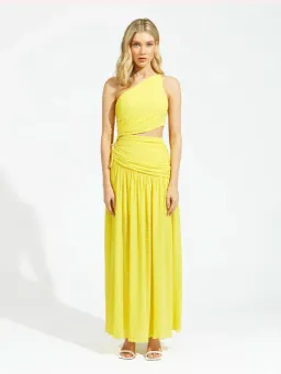 Alice McCall Lolita Maxi Dress Mango Yellow Size AU 10 for rent on The Volte - image 1