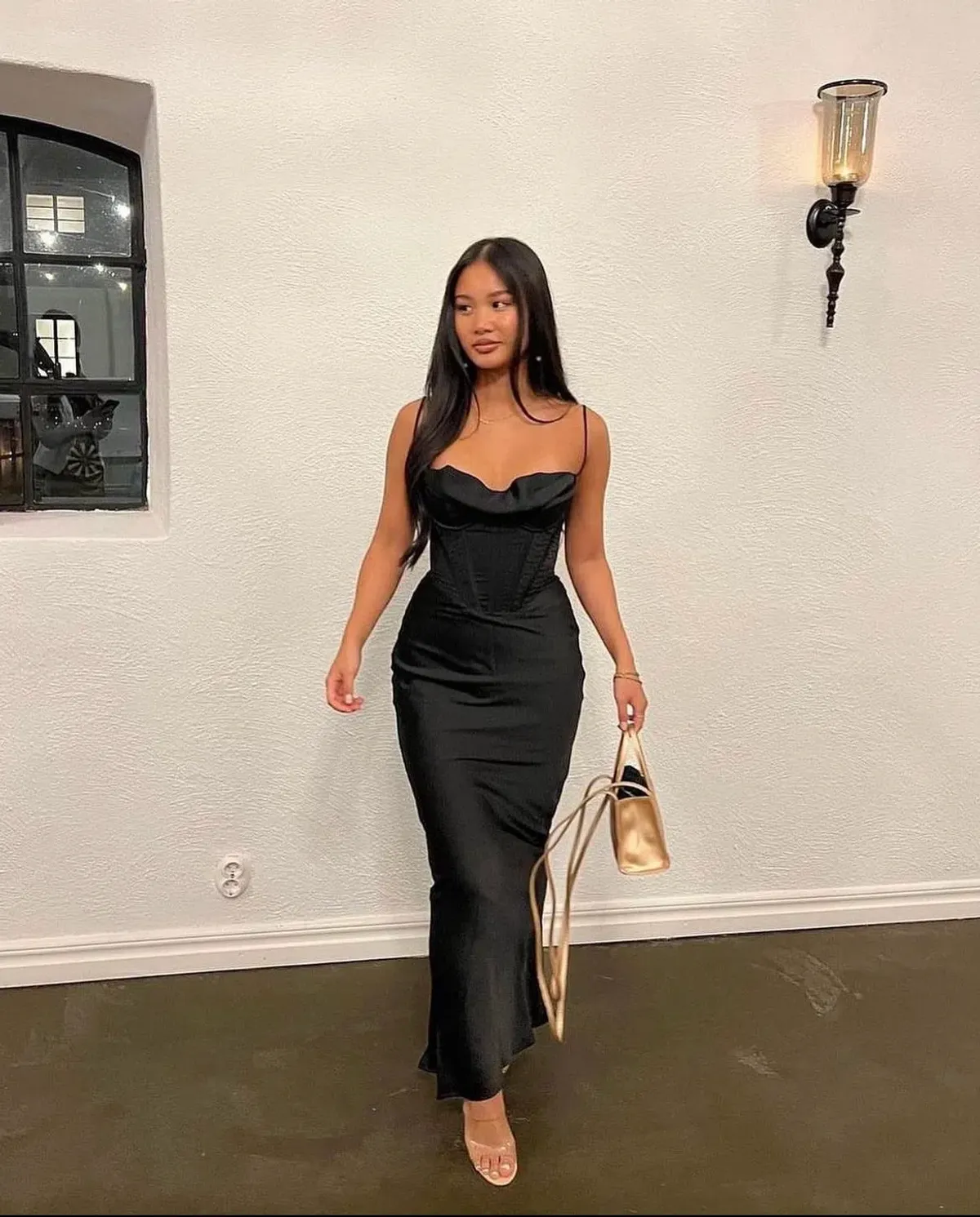 House Of CB Charmaine Corset Maxi Dress Black Size M / AU 10 - Image 2