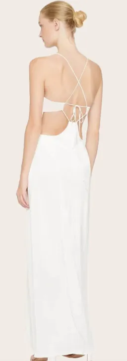 Manning Cartell Facetime Slip Gown White Size AU 4 for rent on The Volte - image 2