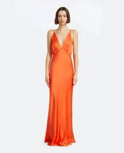 Bec & Bridge Lorelai Maxi Dress Orange Size 6 for rent on The Volte - image 1