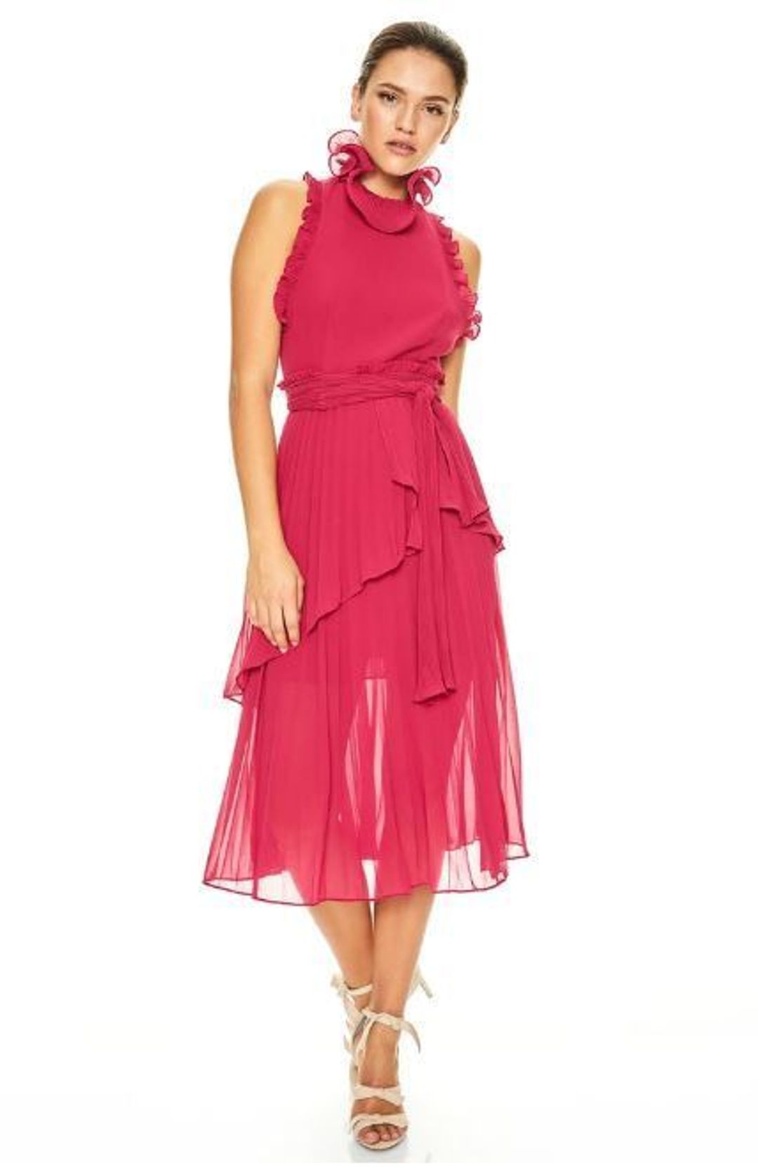 Talulah Jodi Dress Dark Pink Size 10 for rent on The Volte - main image