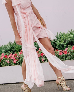 Thurley Reflection Wrap dress size 8 pink for rent on The Volte - image 4