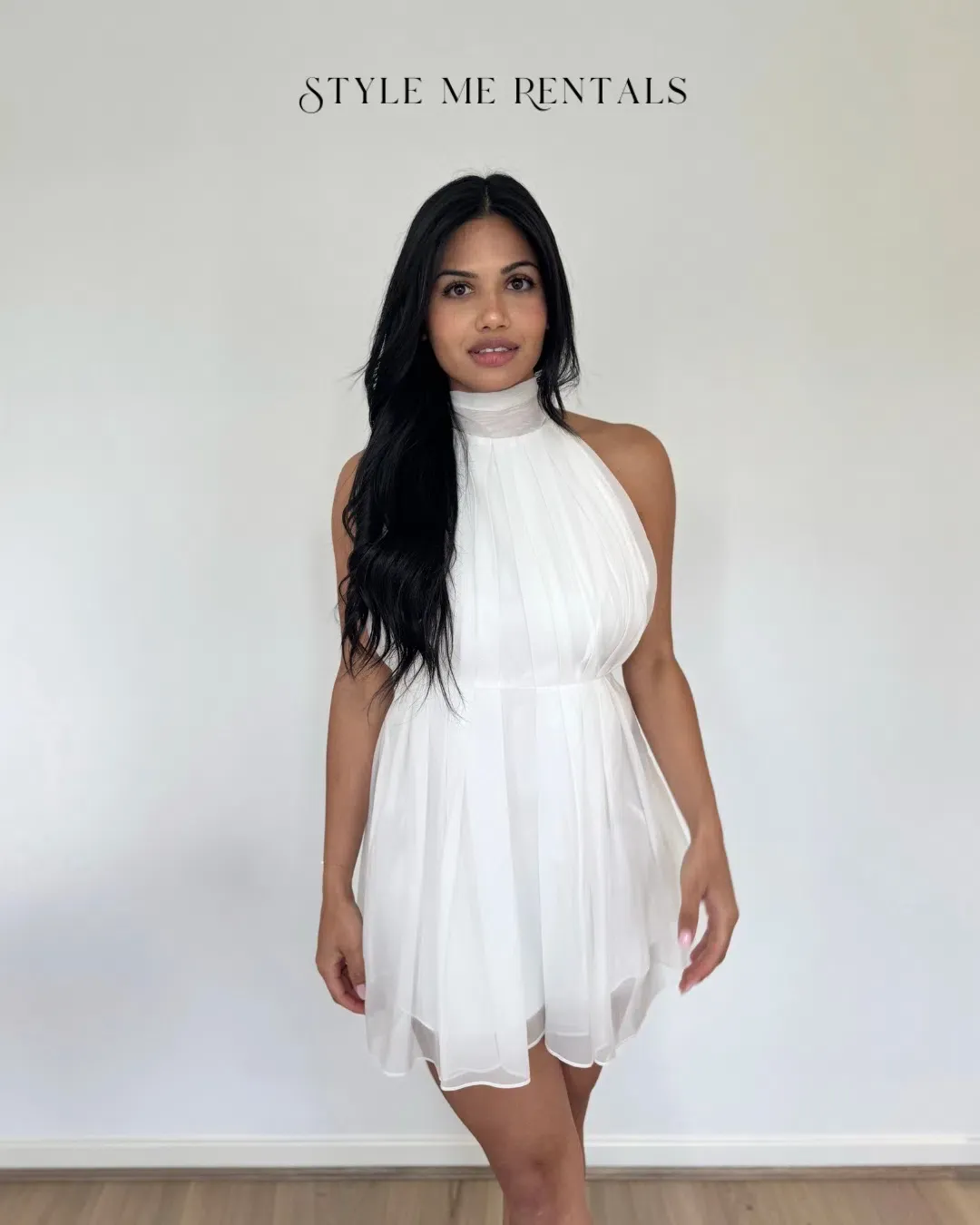 Calia Collection Rosalia Mini Dress White Size 10 for rent on The Volte - main image