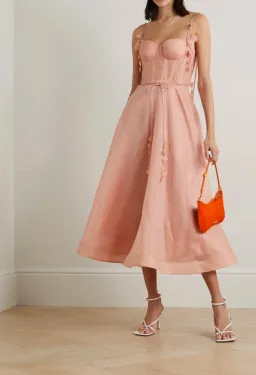 Zimmermann Wonderland Midi Corset Dress Size 8 for rent on The Volte - image 1