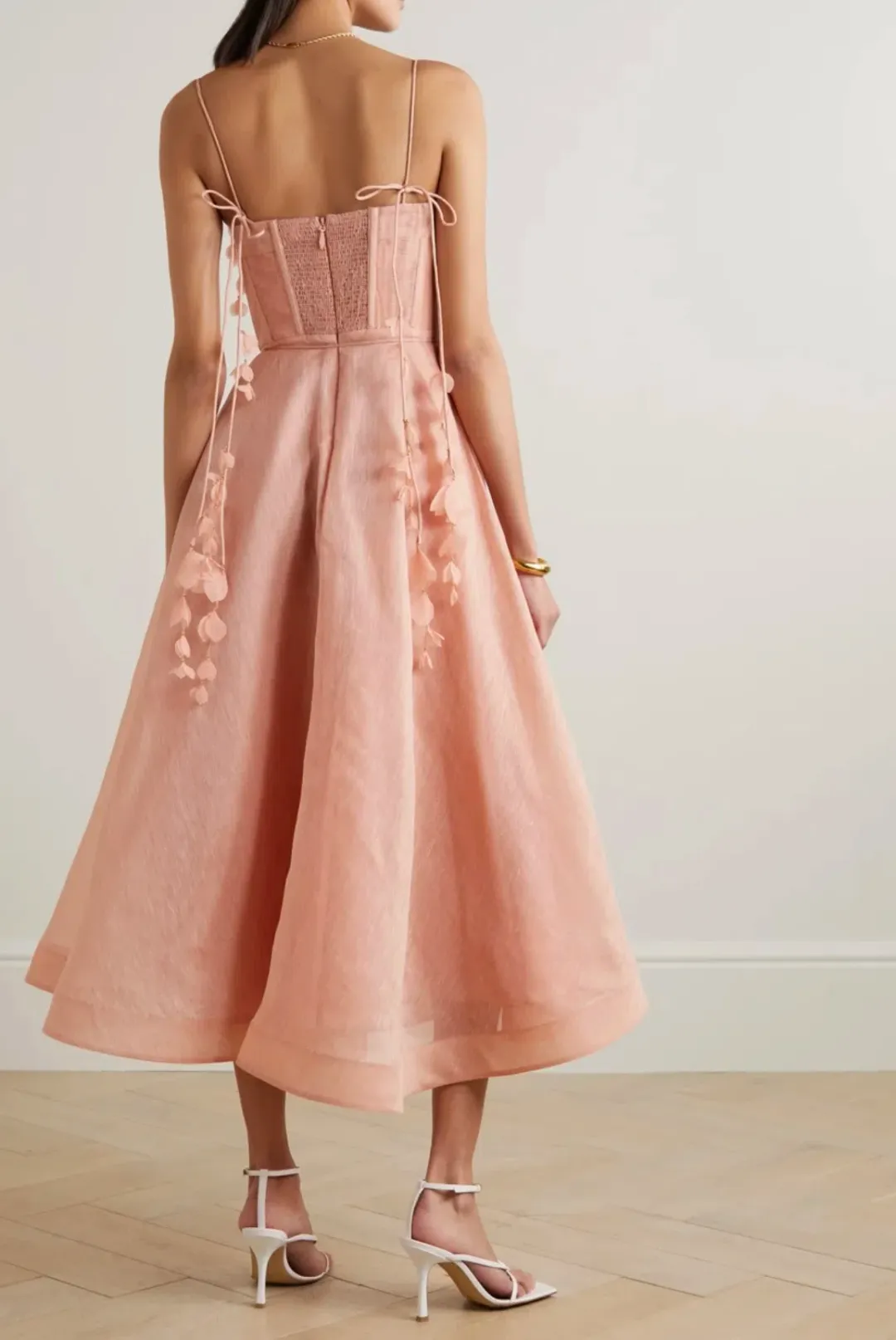 Zimmermann Wonderland Midi Corset Dress Size 8 for rent on The Volte - main image