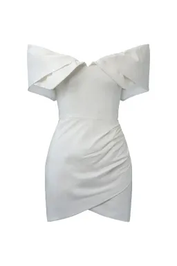 Sofia The Label Hailey Mini Dress in White Size XS / AU 6 for rent on The Volte - image 5