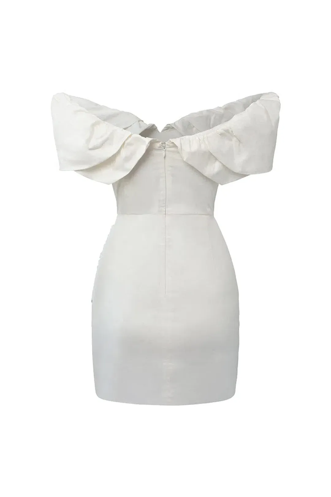 Sofia The Label Hailey Mini Dress in White Size XS / AU 6 for rent on The Volte - main image