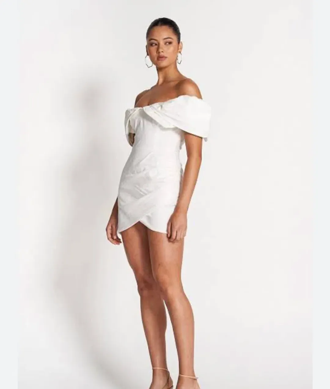 Sofia The Label Hailey Mini Dress in White Size XS / AU 6 for rent on The Volte - main image