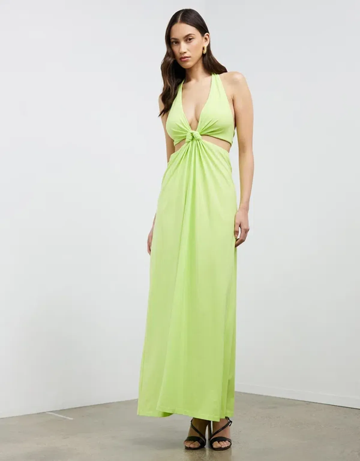 Camila and Marc Zandar Maxi Dress Apple Sorbet Size 6 for rent on The Volte - main image