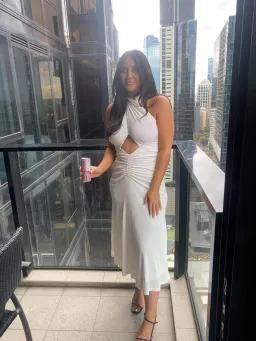 MISHA Esperanza Midi Dress White Size 10/M for rent on The Volte - image 3