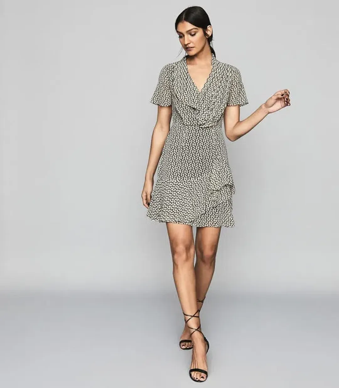 Reiss Paris Desert Trail Print Dress Print Size AU 6 for rent on The Volte - main image