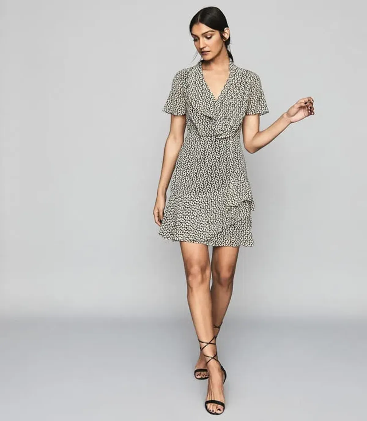 Reiss Paris Desert Trail Print Dress Print Size AU 6 for rent on The Volte - main image