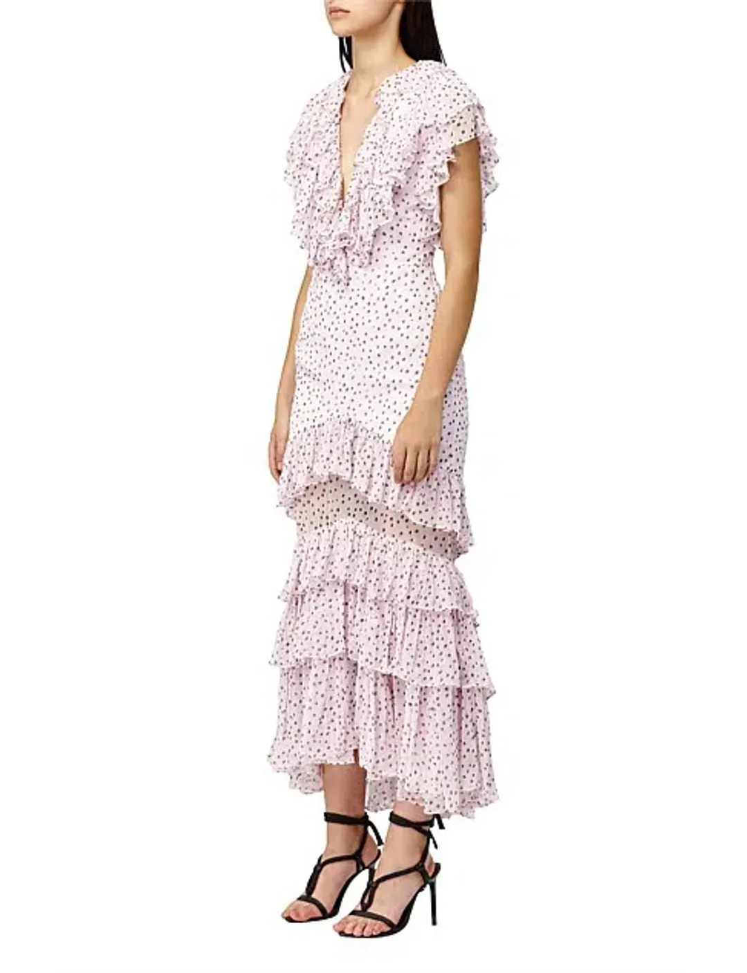 Acler Wendell Dress Polka Dot Lilac Size AU 12 for rent on The Volte - main image