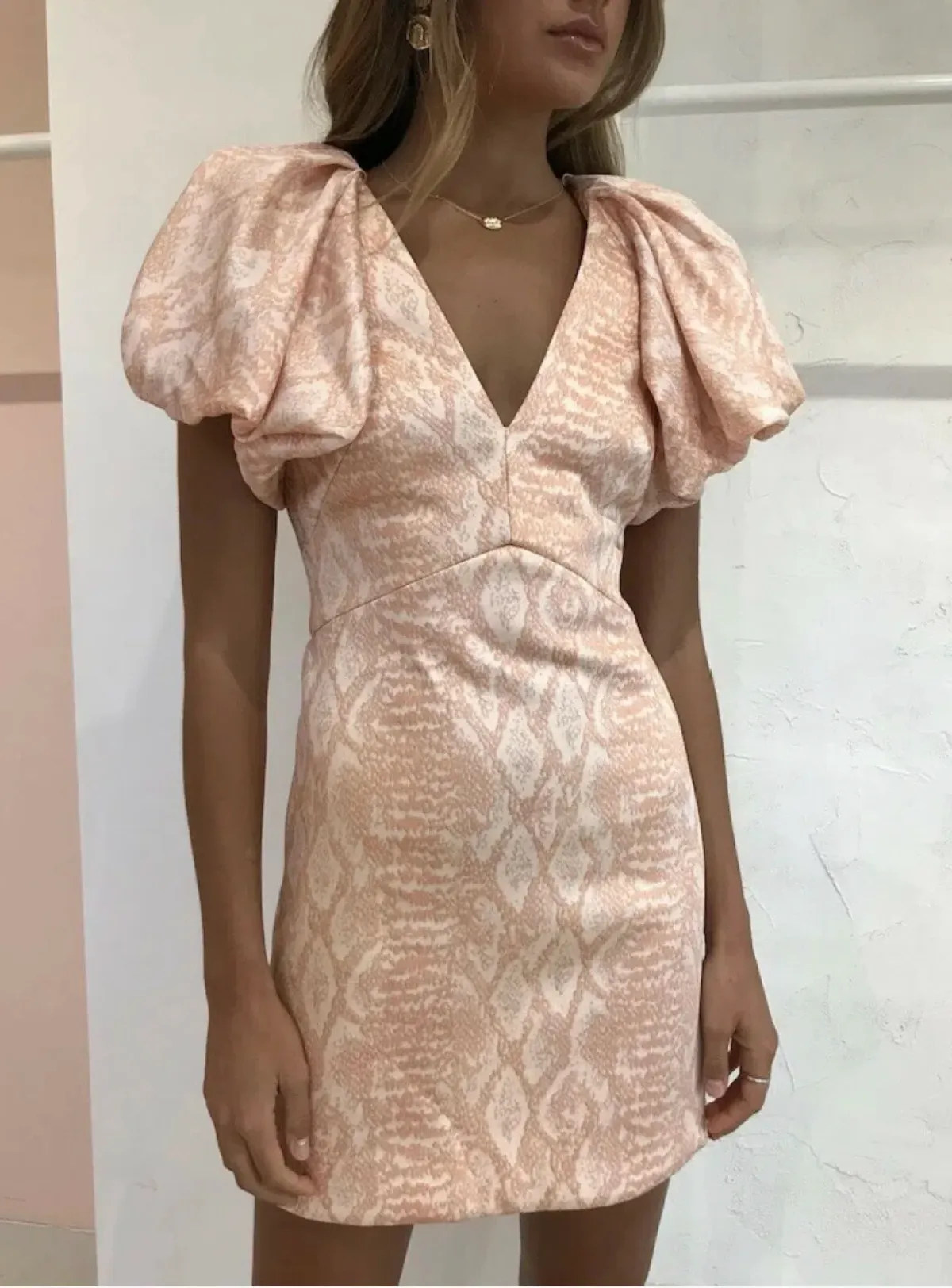 Acler Raven Dress Peach Size AU 12 - Image 2