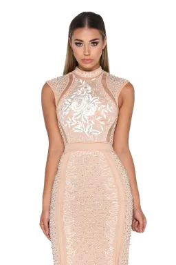 Portia and Scarlett Balmain Dress Nude Size 6 for rent on The Volte - image 3