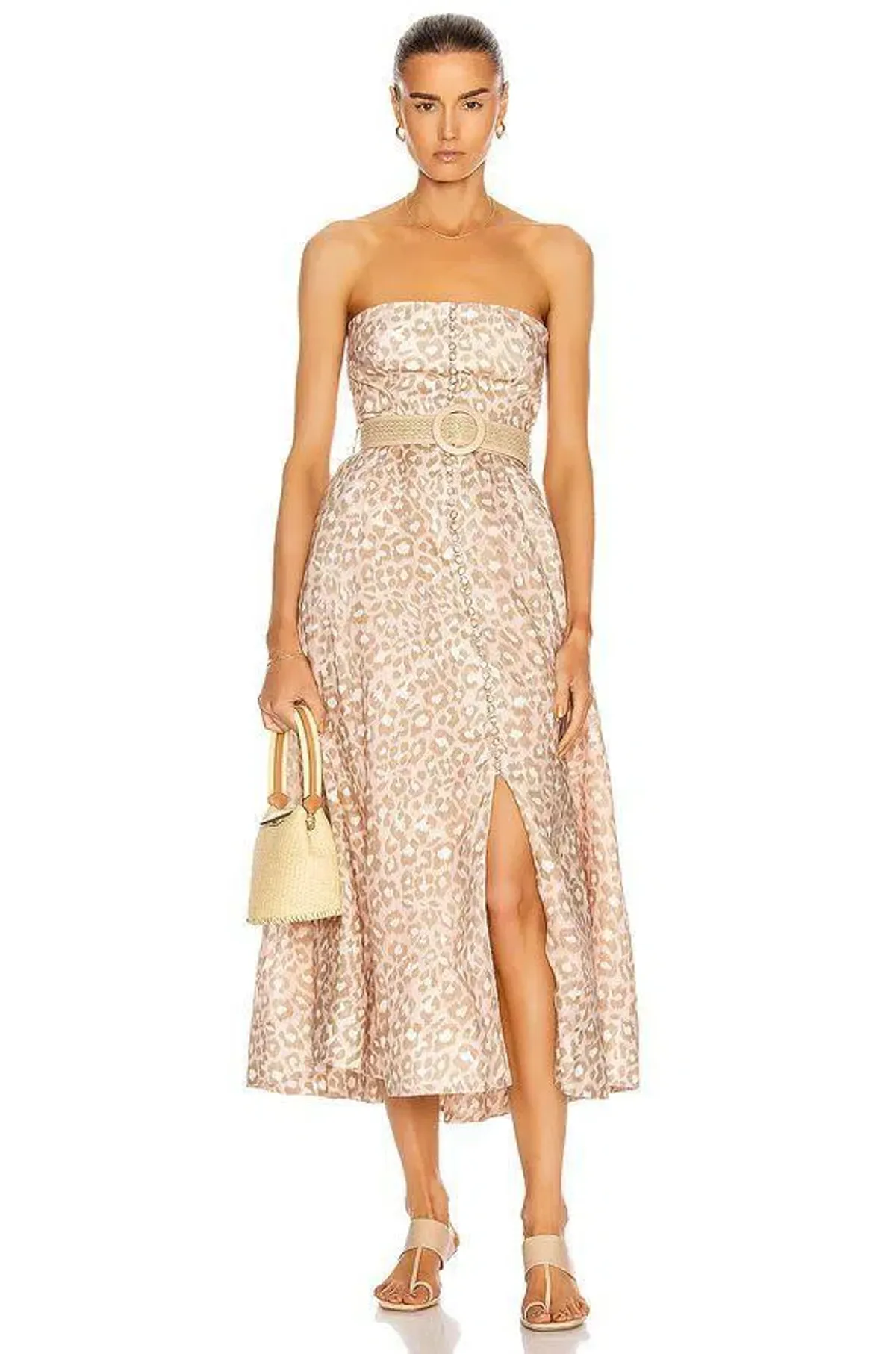 Zimmermann Carnaby Bustier Midi Dress Print Size 0P / AU 6P - Image 1