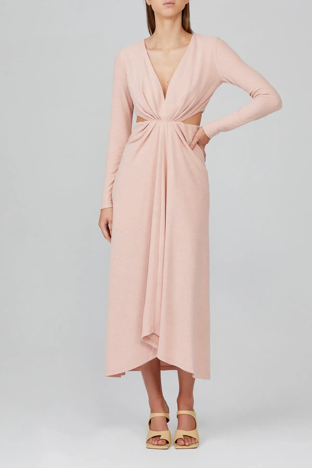 Acler Brighton Midi Dress Pink Size 14 - Image 1