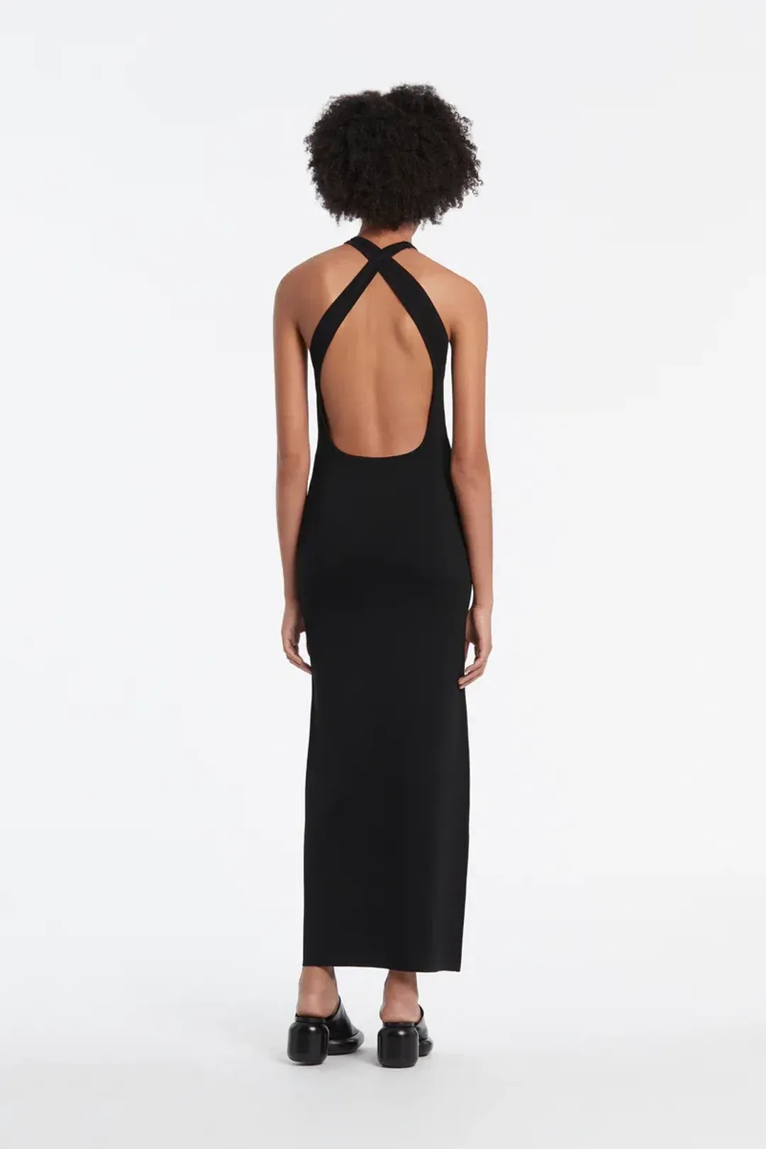 Sir The Label Aude Open Back Dress Black Size 2 / Au 10 for rent on The Volte - main image