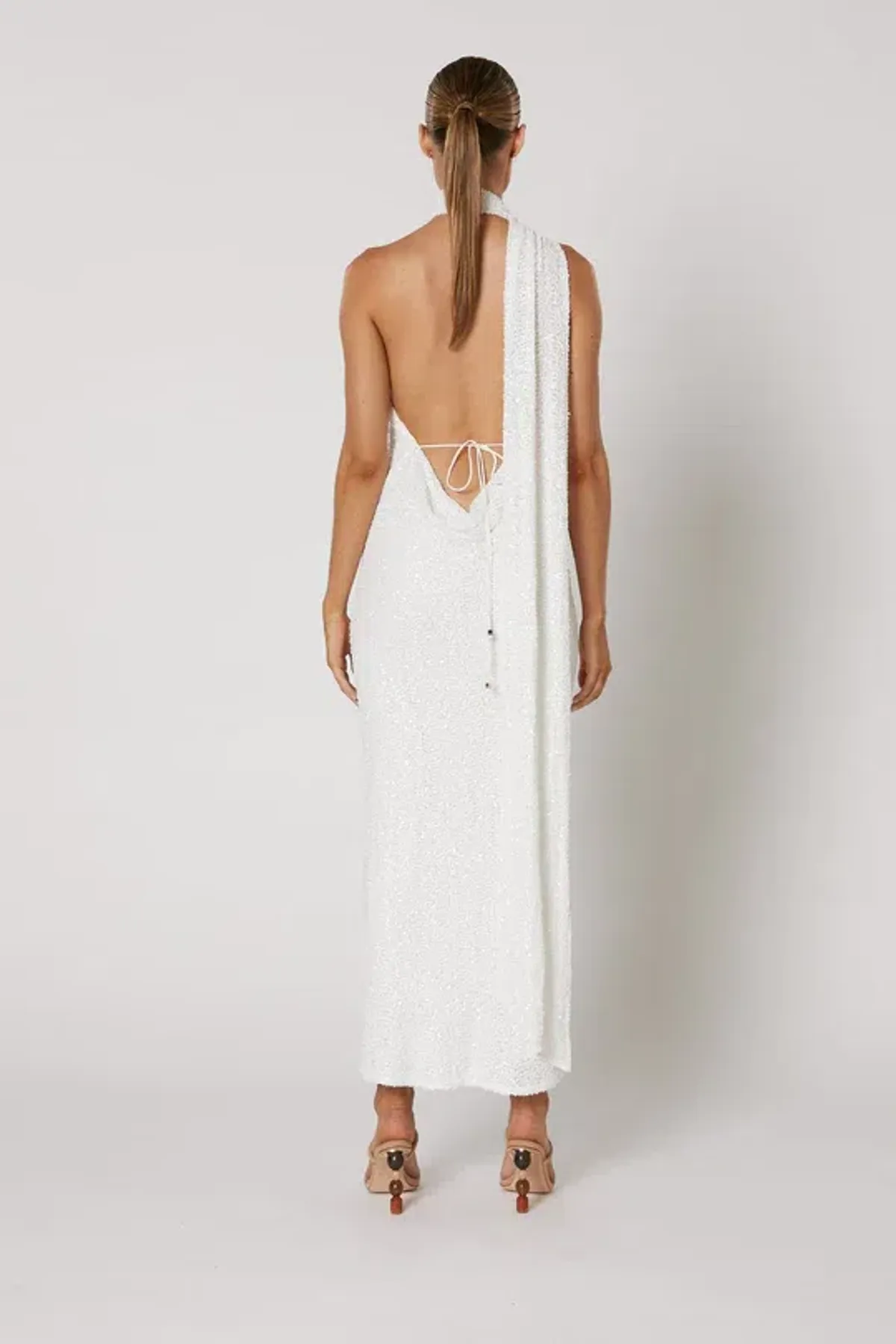 Winona Talei Scarf Dress White Size 6 / XS - Image 3