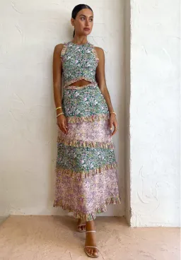 Kate Ford Zouina Cut Out Dress in Multi Size 8 for rent on The Volte - image 2