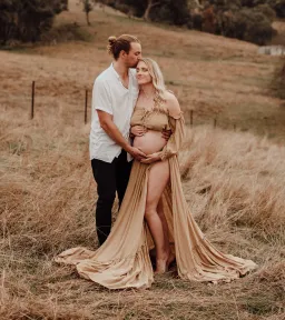 We Are Reclamation Dreams Like These Three Piece Gown in Mustard Size 22 for rent on The Volte - image 3
