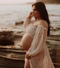 We Are Reclamation There’s Nothing Quite Like You Two Piece Gown in Floral Crinkle Size 22 for rent on The Volte - image 3