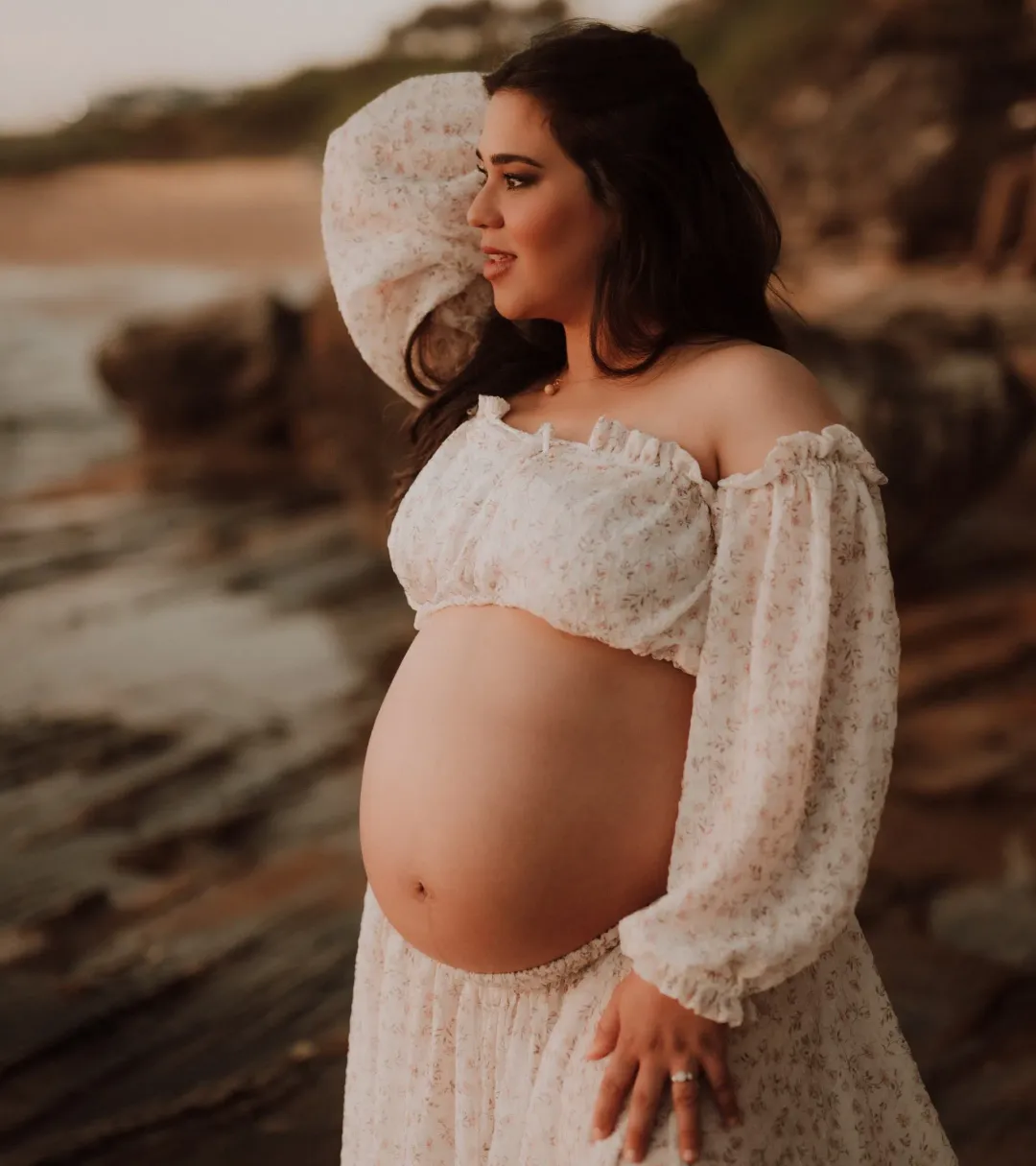 We Are Reclamation There’s Nothing Quite Like You Two Piece Gown in Floral Crinkle Size 22 for rent on The Volte - main image