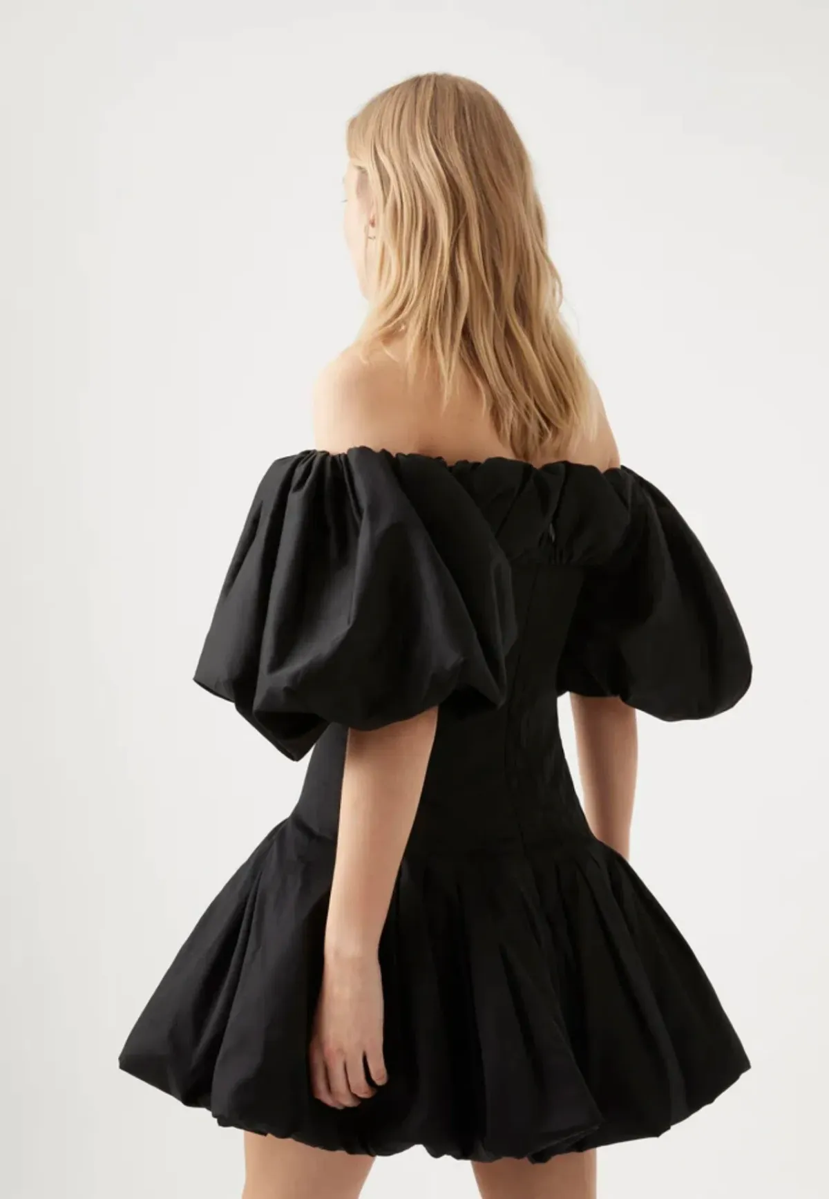 Aje Arles Off the Shoulder Mini Dress Black Size AU 8 - Image 4