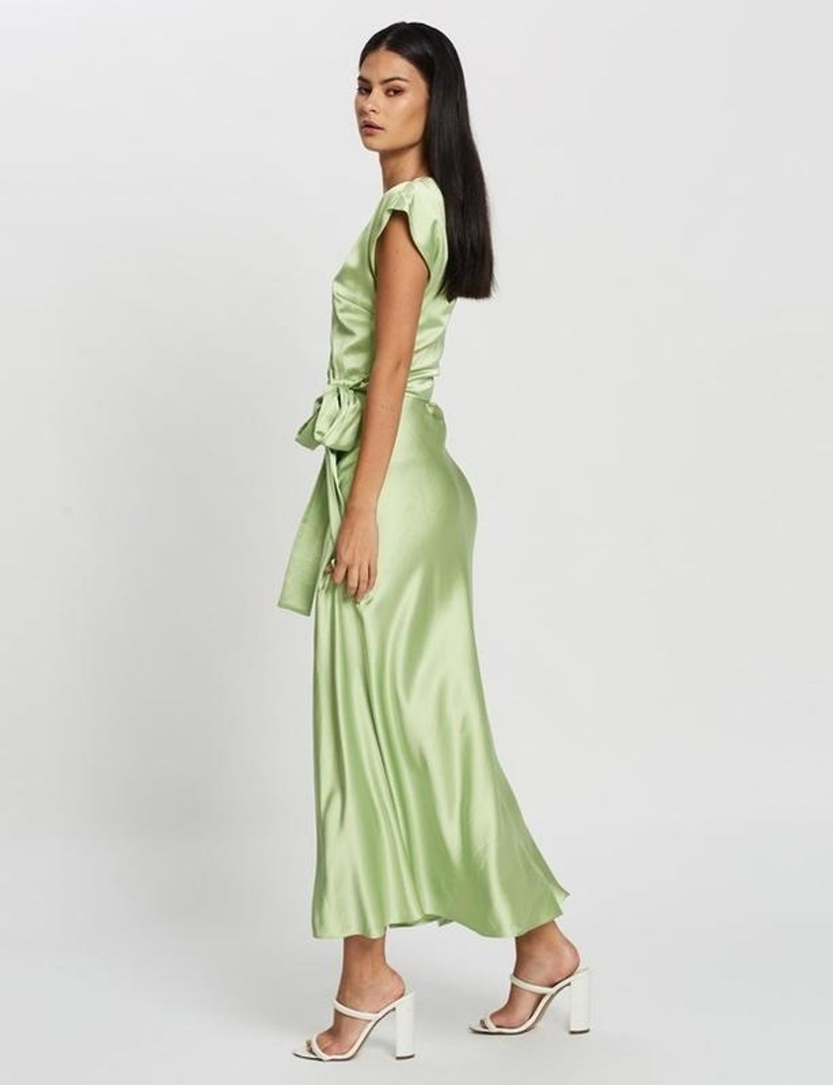 Bec & Bridge Apple Eyes Midi Dress Green Size 8 - Image 3