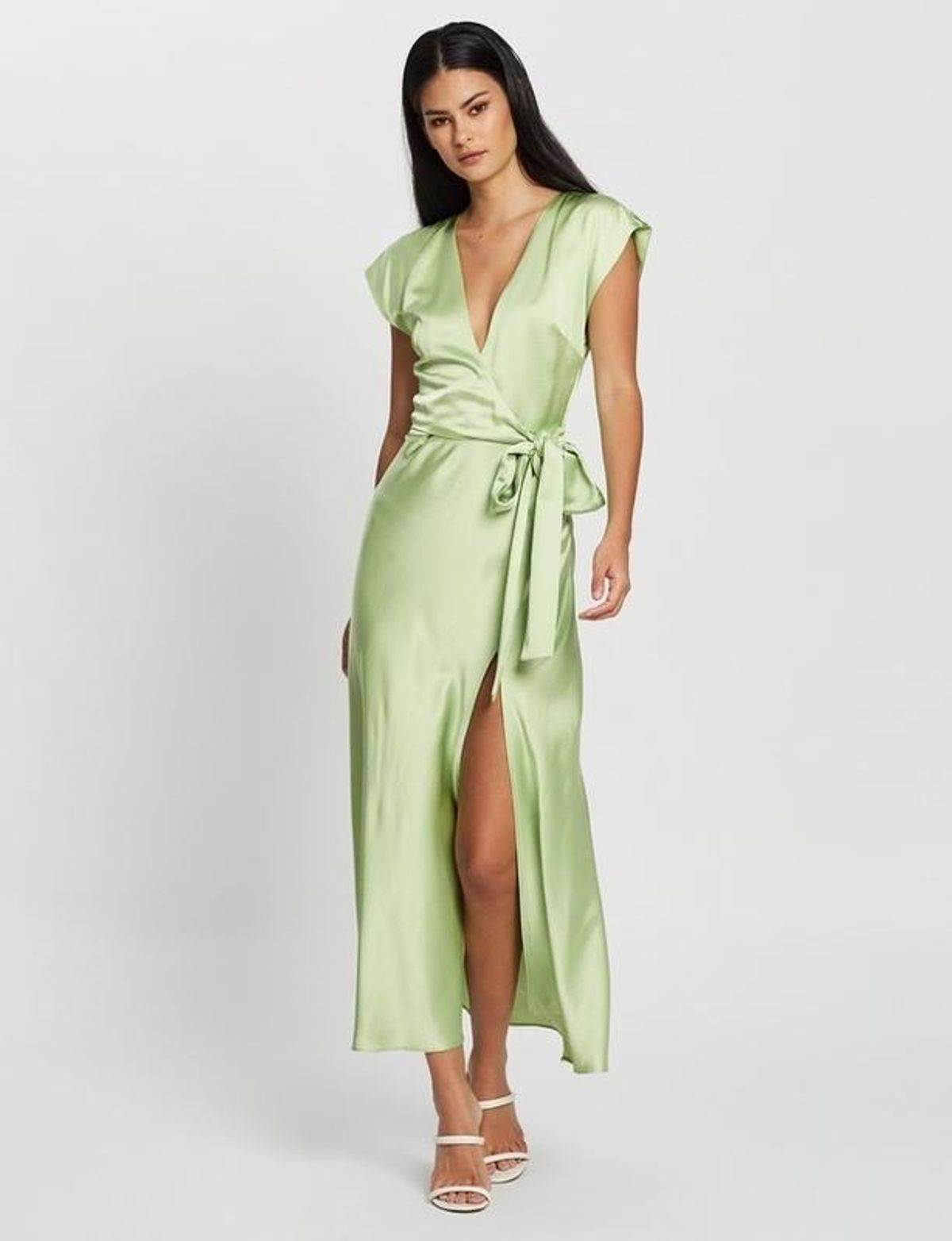 Bec & Bridge Apple Eyes Midi Dress Green Size 8 - Image 1