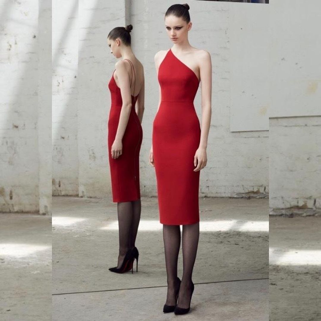 Alex Perry Rumer Dress Red Size 10 for rent on The Volte - main image