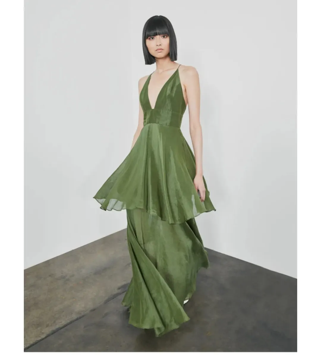 Ginger & Smart Eminence Gown Green Size 8 for rent on The Volte - main image
