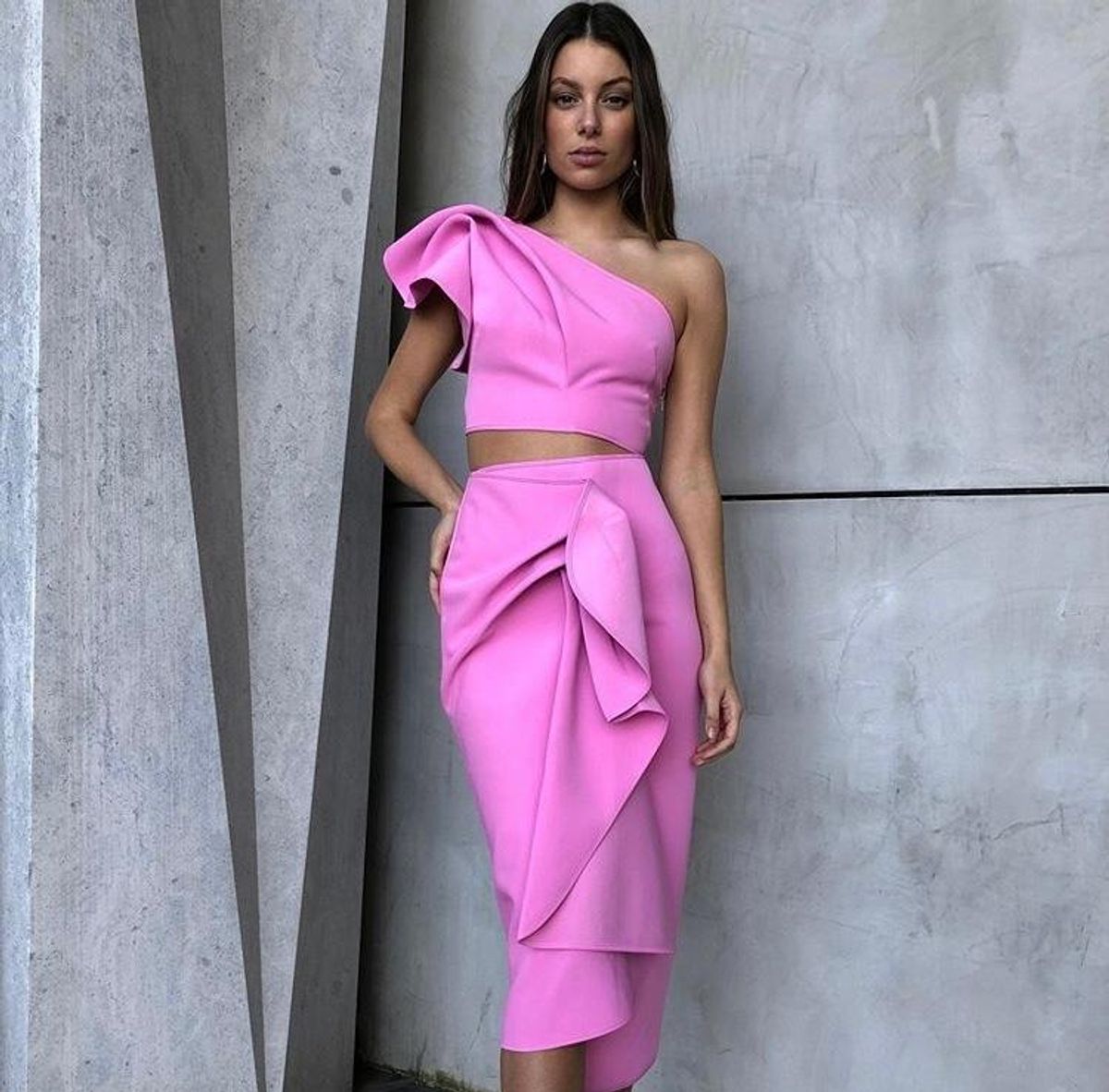 Acler Habana Bodice & Crawford Skirt Set Pink Size 8 - Image 6